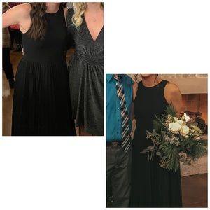 Black bridesmaid dress Size 6